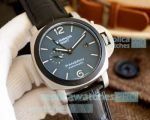 Replica Panerai Luminor GMT 316L Stainless Steel Case Black Bezel 44MM Watch